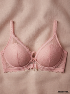 Romantic Scalloped Lace Bra Lightweight Support