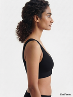 Ribbed Front Snap Bralette | Wire-Free Bra