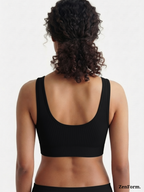 Ribbed Front Snap Bralette | Wire-Free Bra
