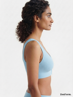 Ribbed Front Snap Bralette | Wire-Free Bra