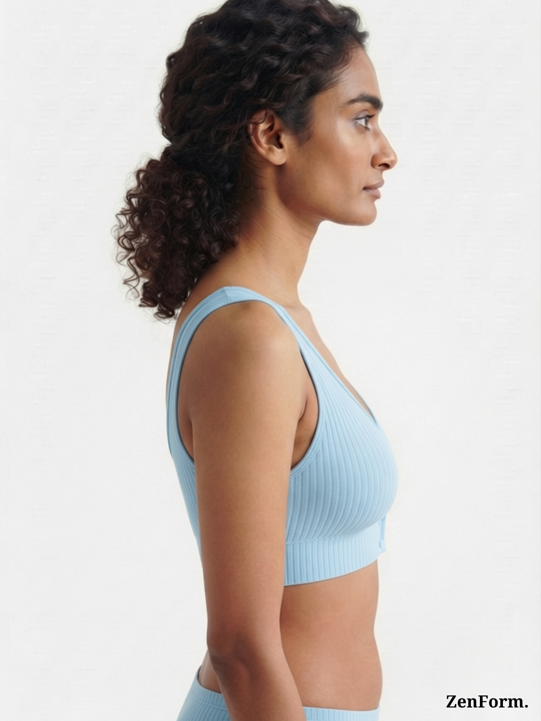 Ribbed Front Snap Bralette | Wire-Free Bra