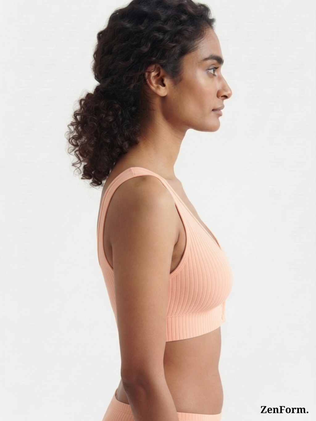 Ribbed Front Snap Bralette | Wire-Free Bra