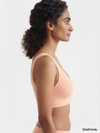 Ribbed Front Snap Bralette | Wire-Free Bra