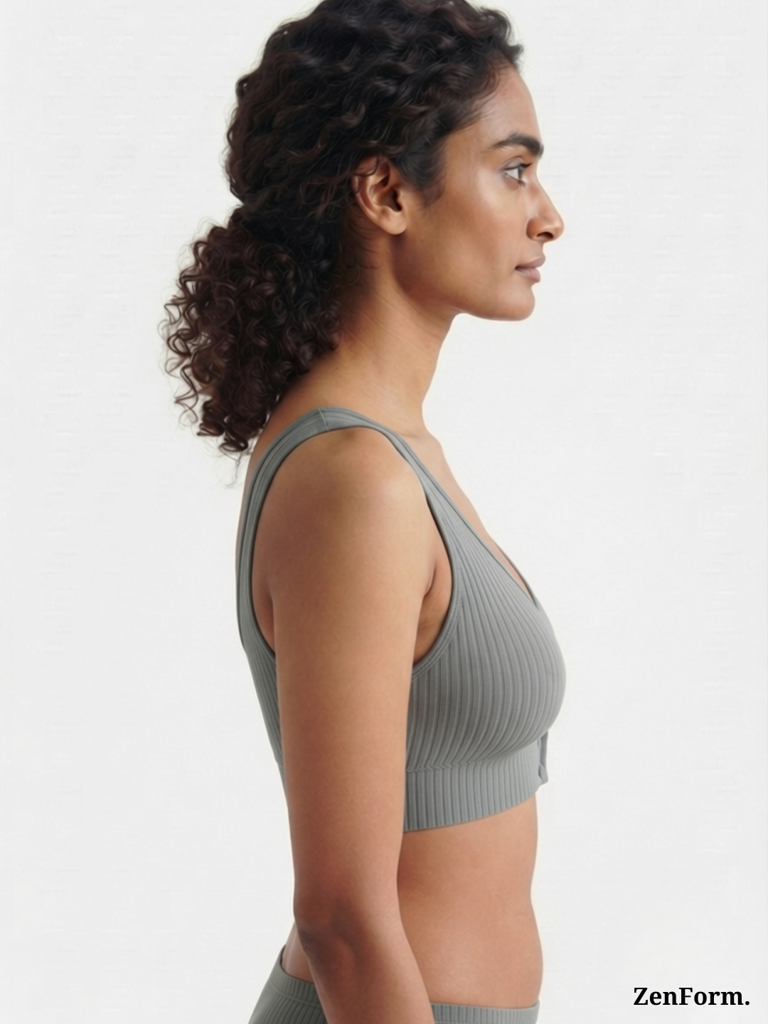 Ribbed Front Snap Bralette | Wire-Free Bra
