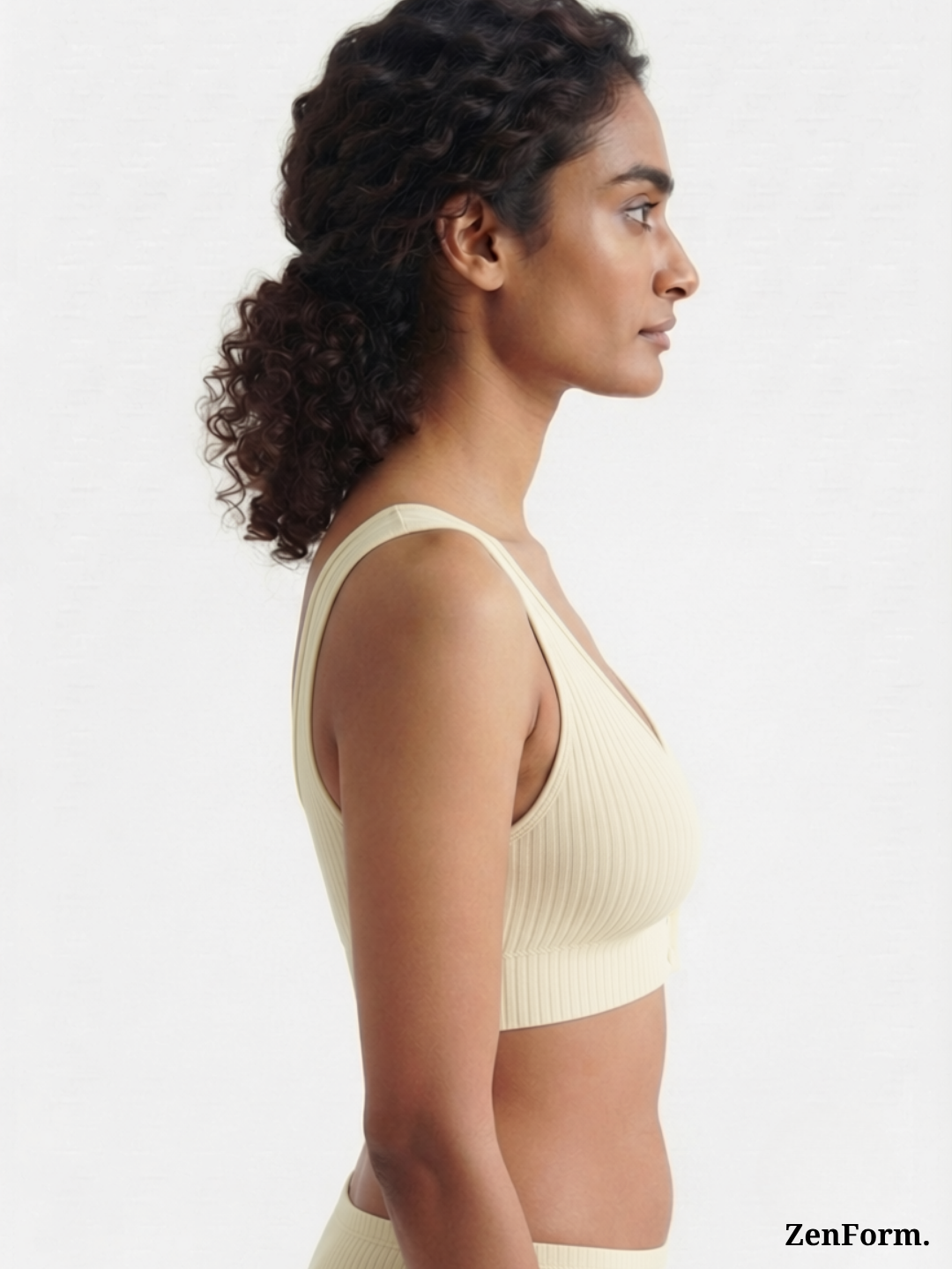 Ribbed Front Snap Bralette | Wire-Free Bra