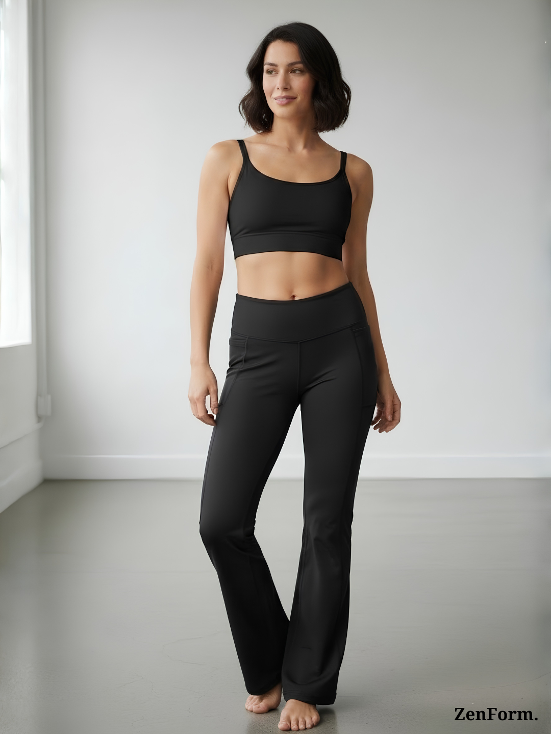 High-Waisted Flare Leggings with Pockets | Bootcut Yoga & Gym Pants for Women