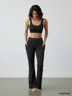 High-Waisted Flare Leggings with Pockets | Bootcut Yoga & Gym Pants for Women
