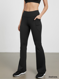 High-Waisted Flare Leggings with Pockets | Bootcut Yoga & Gym Pants for Women