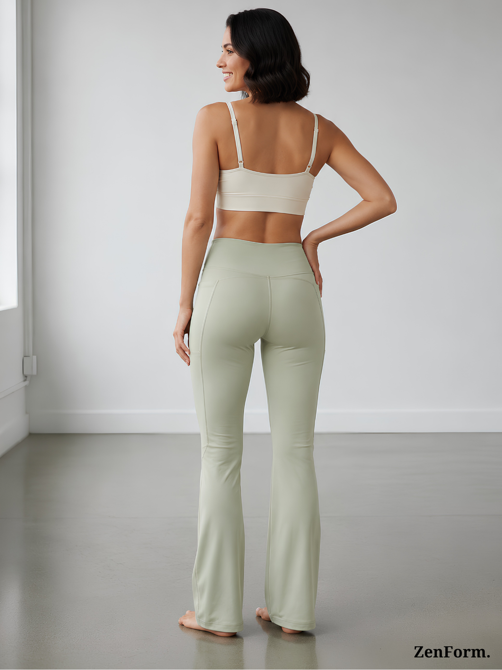 High-Waisted Flare Leggings with Pockets | Bootcut Yoga & Gym Pants for Women