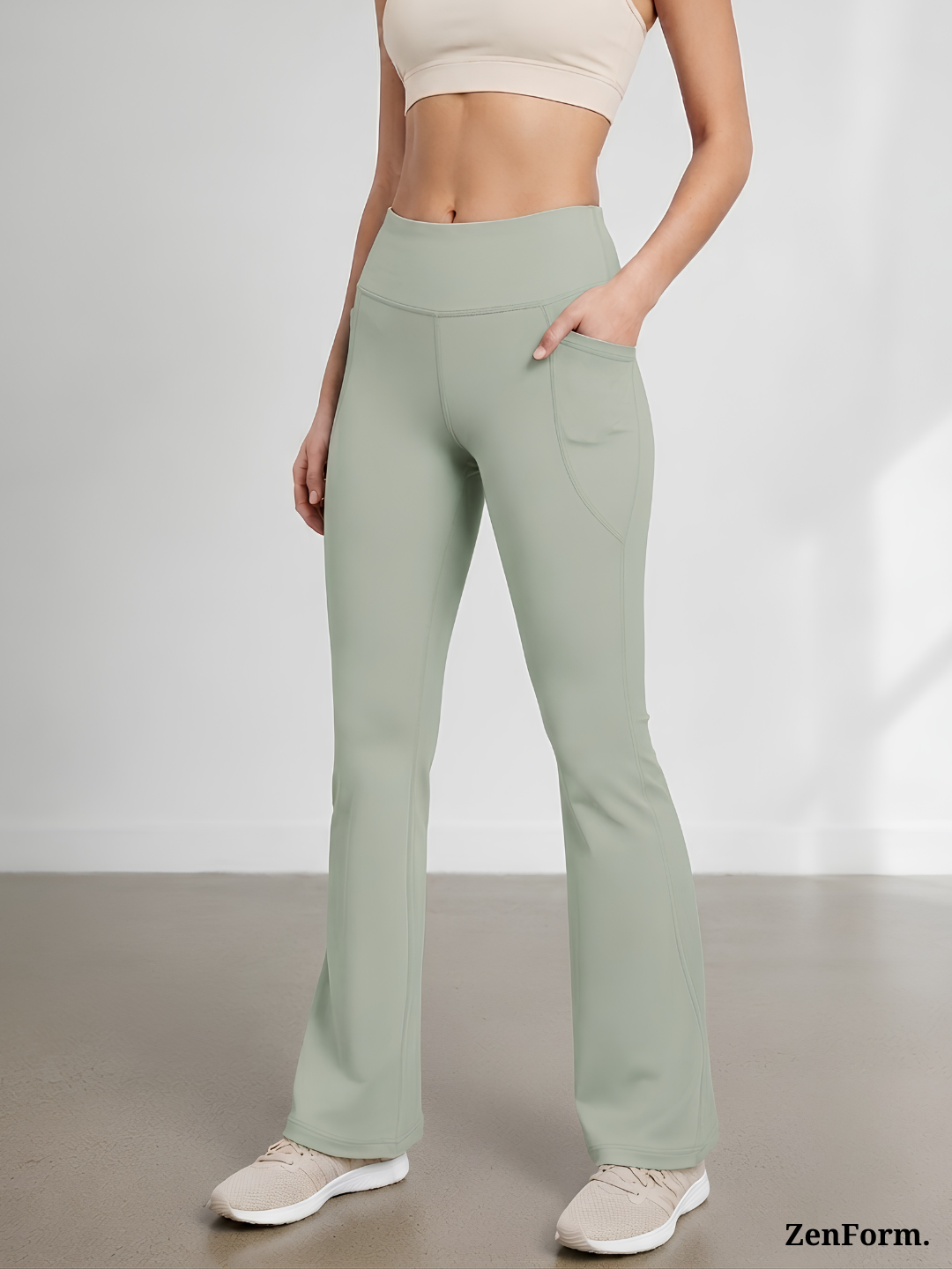 High-Waisted Flare Leggings with Pockets | Bootcut Yoga & Gym Pants for Women