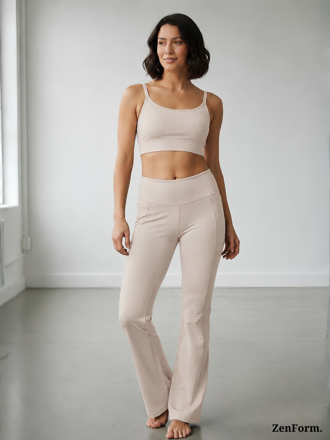 High-Waisted Flare Leggings with Pockets | Bootcut Yoga & Gym Pants for Women