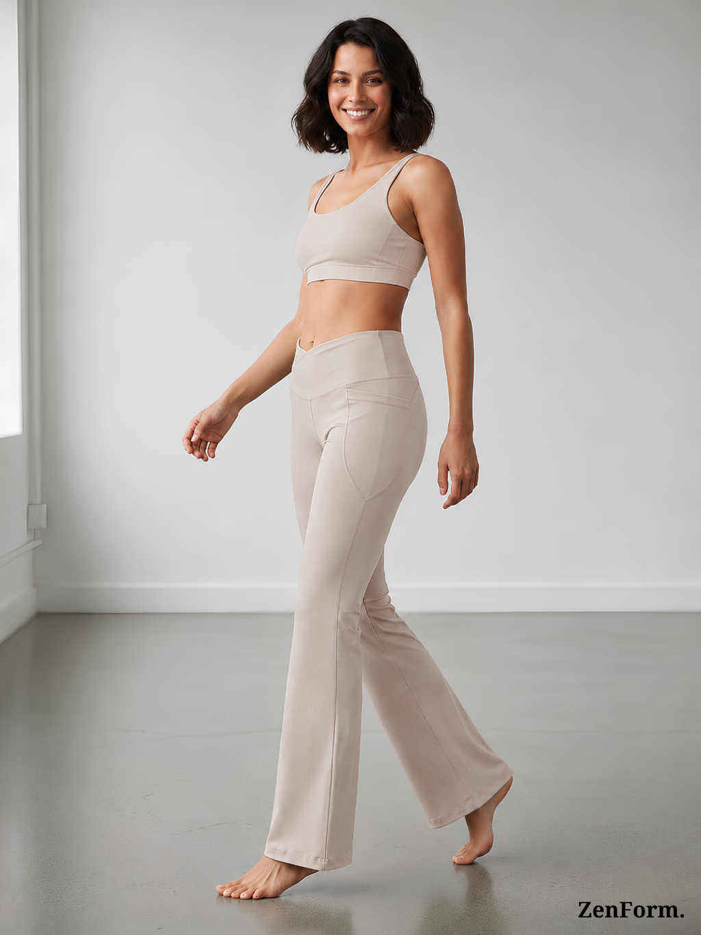 High-Waisted Flare Leggings with Pockets | Bootcut Yoga & Gym Pants for Women