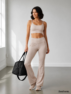 High-Waisted Flare Leggings with Pockets | Bootcut Yoga & Gym Pants for Women