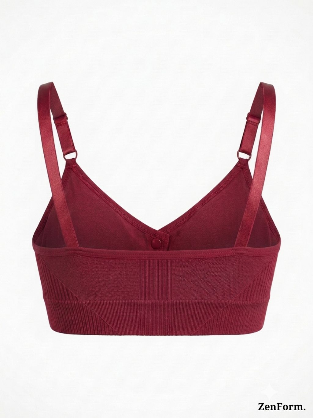 Front Closure Ribbed Stretchy Fabric Bralette for Everyday Comfort