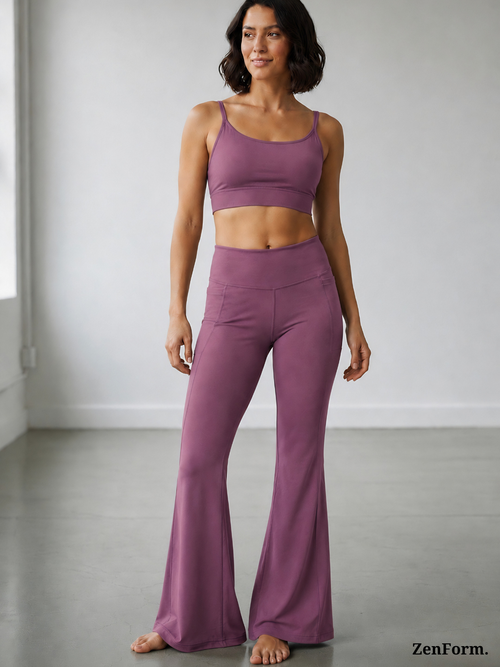 High-Waisted Flare Leggings with Pockets | Bootcut Yoga & Gym Pants for Women