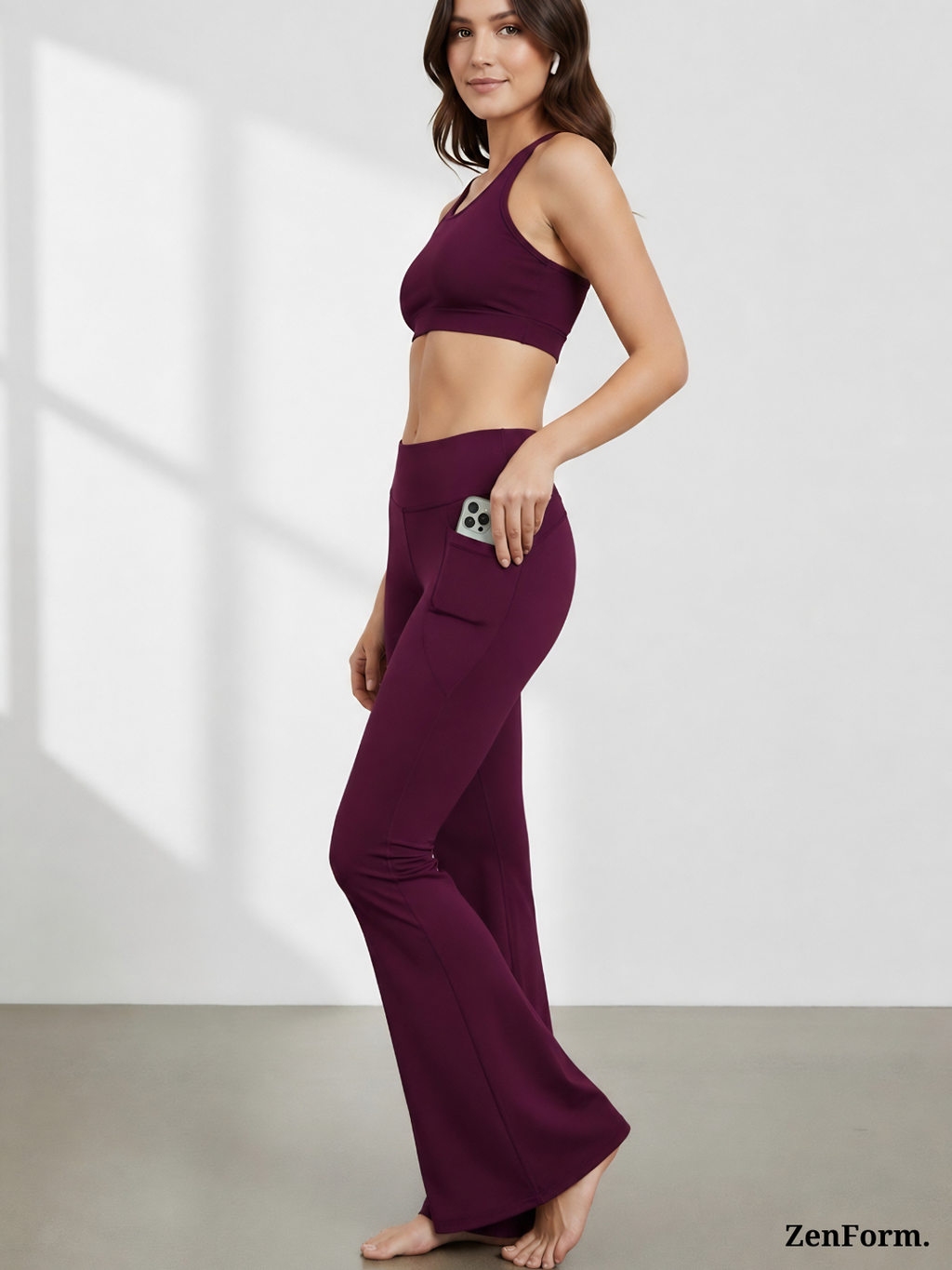 High-Waisted Flare Leggings with Pockets | Bootcut Yoga & Gym Pants for Women