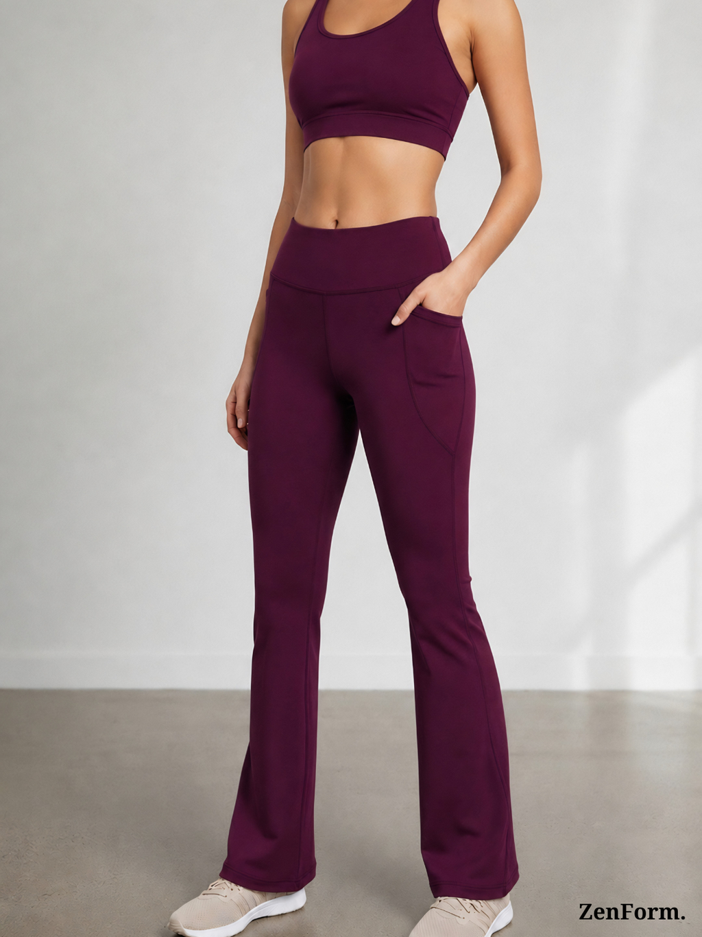 High-Waisted Flare Leggings with Pockets | Bootcut Yoga & Gym Pants for Women
