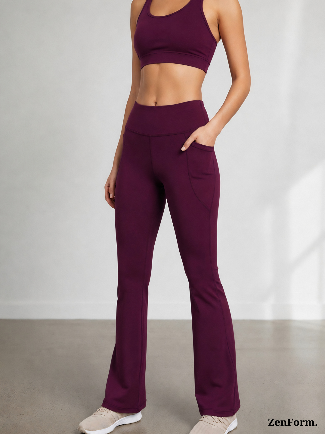 High-Waisted Flare Leggings with Pockets | Bootcut Yoga & Gym Pants for Women