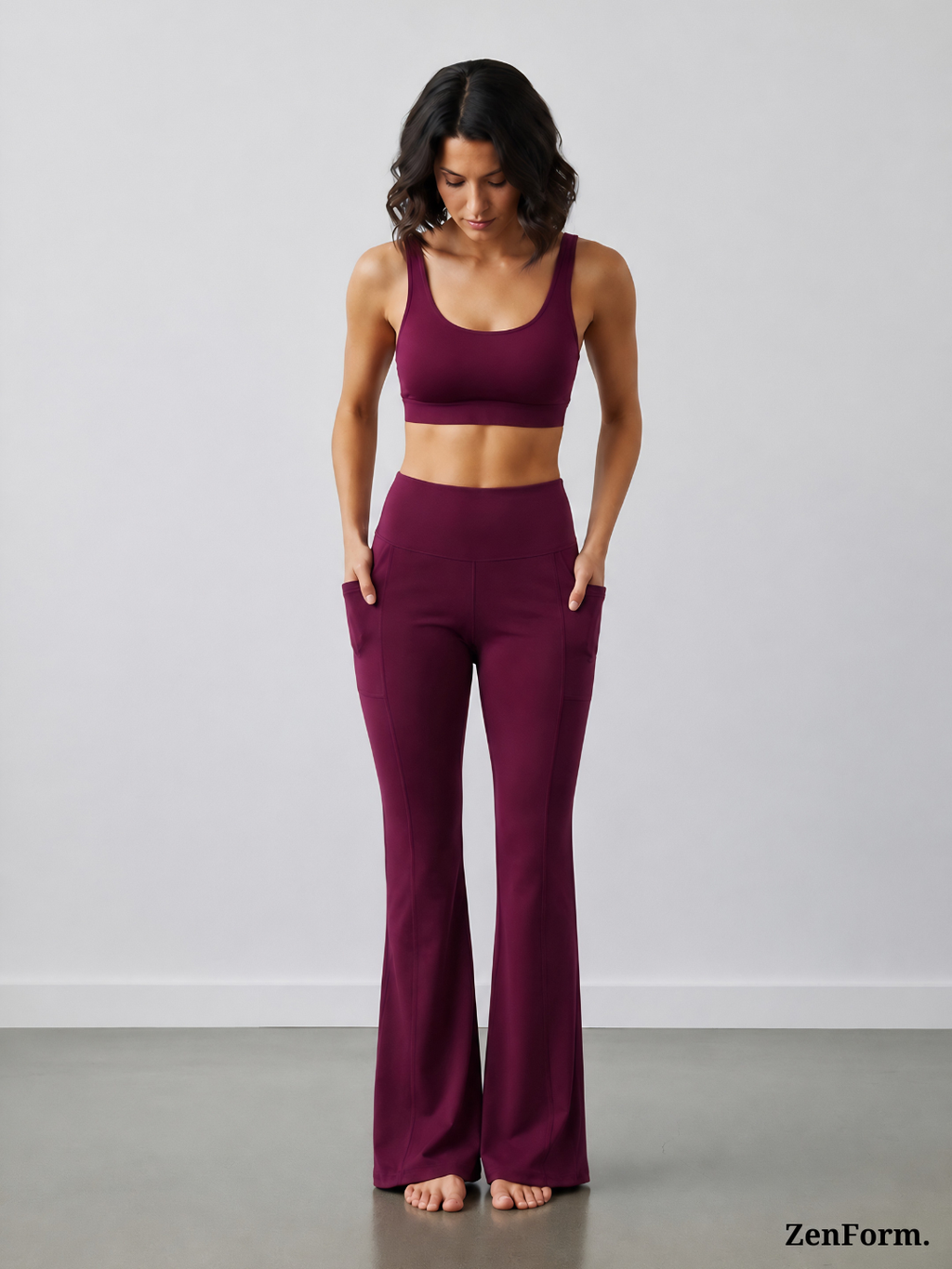 High-Waisted Flare Leggings with Pockets | Bootcut Yoga & Gym Pants for Women