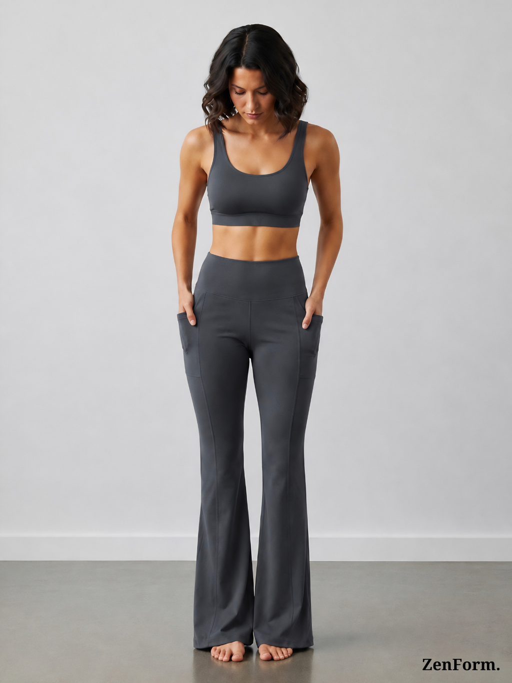 High-Waisted Flare Leggings with Pockets | Bootcut Yoga & Gym Pants for Women