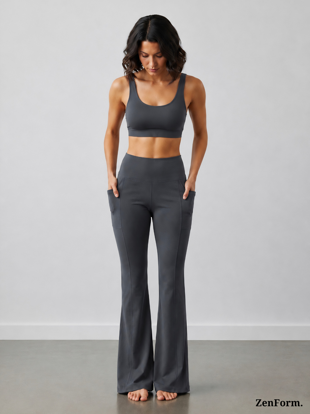 High-Waisted Flare Leggings with Pockets | Bootcut Yoga & Gym Pants for Women