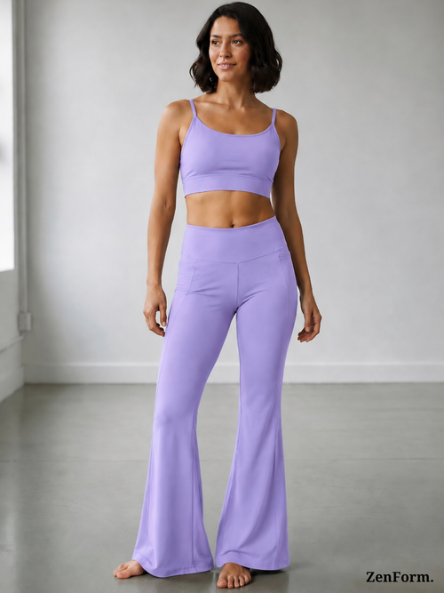 High-Waisted Flare Leggings with Pockets | Bootcut Yoga & Gym Pants for Women