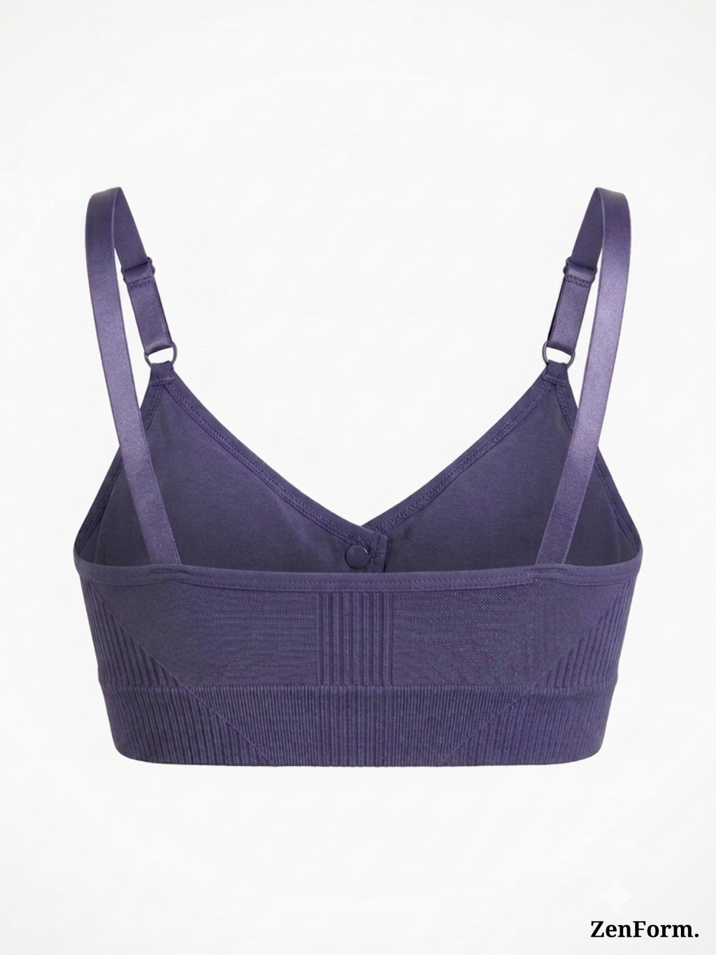 Front Closure Ribbed Stretchy Fabric Bralette for Everyday Comfort