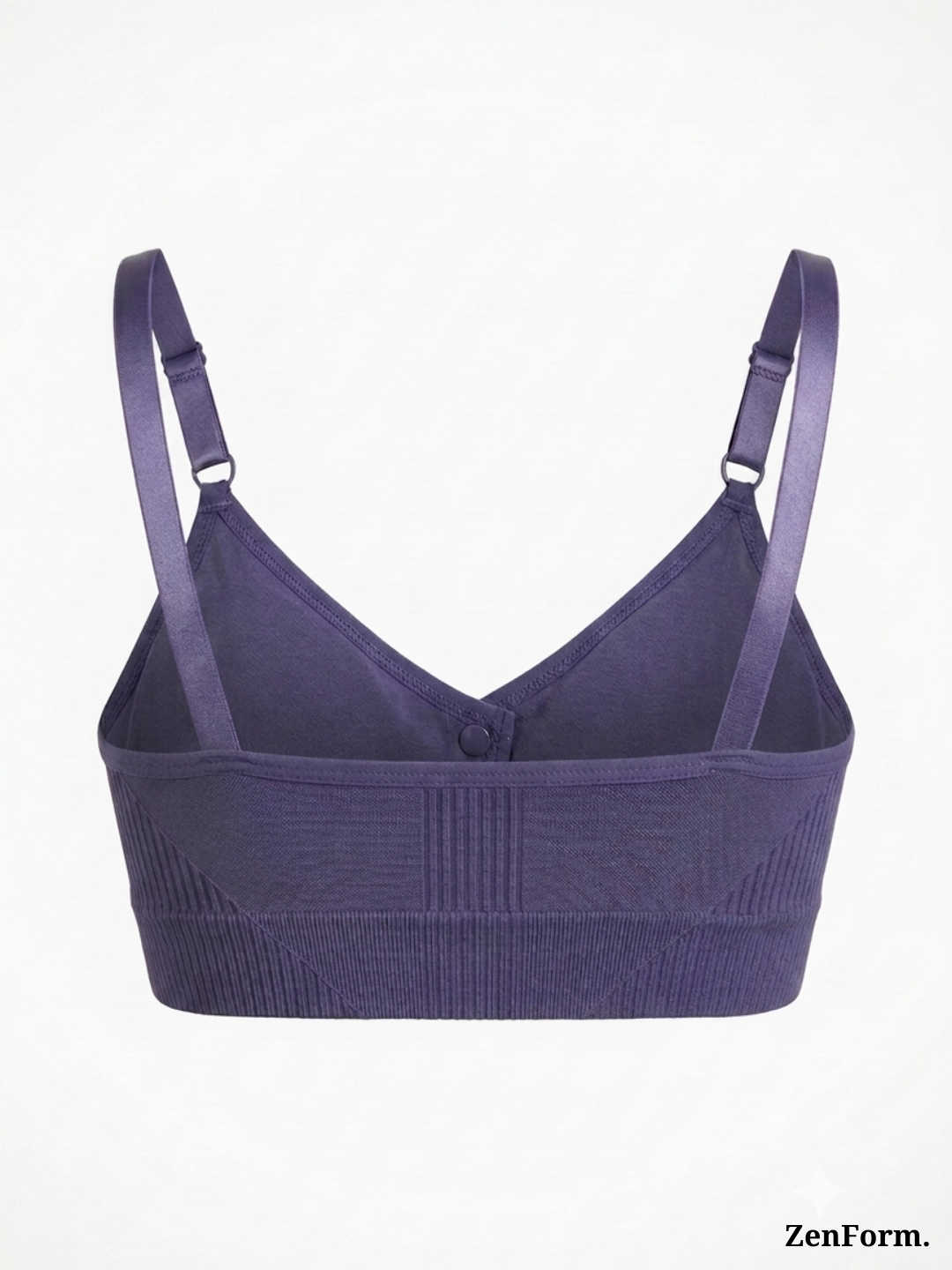 Front Closure Ribbed Stretchy Fabric Bralette for Everyday Comfort
