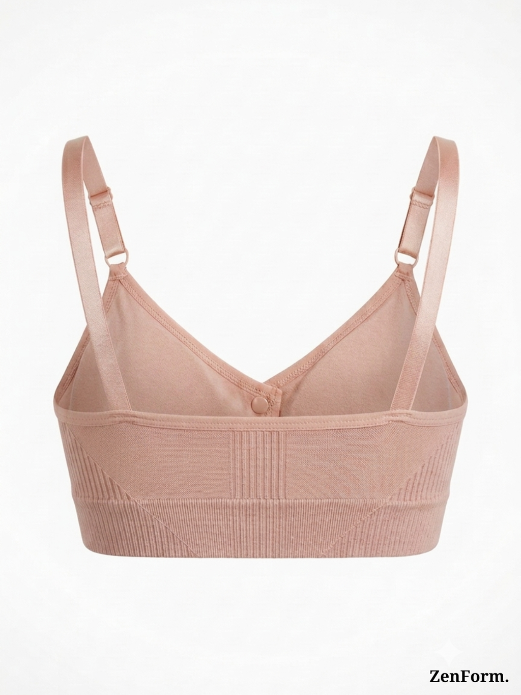 Front Closure Ribbed Stretchy Fabric Bralette for Everyday Comfort