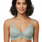 Romantic Scalloped Lace Bra Lightweight Support (MINT GREEN)