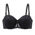 Sculpt & Lift Convertible Heavy Padded Lace Bra (BLACK)