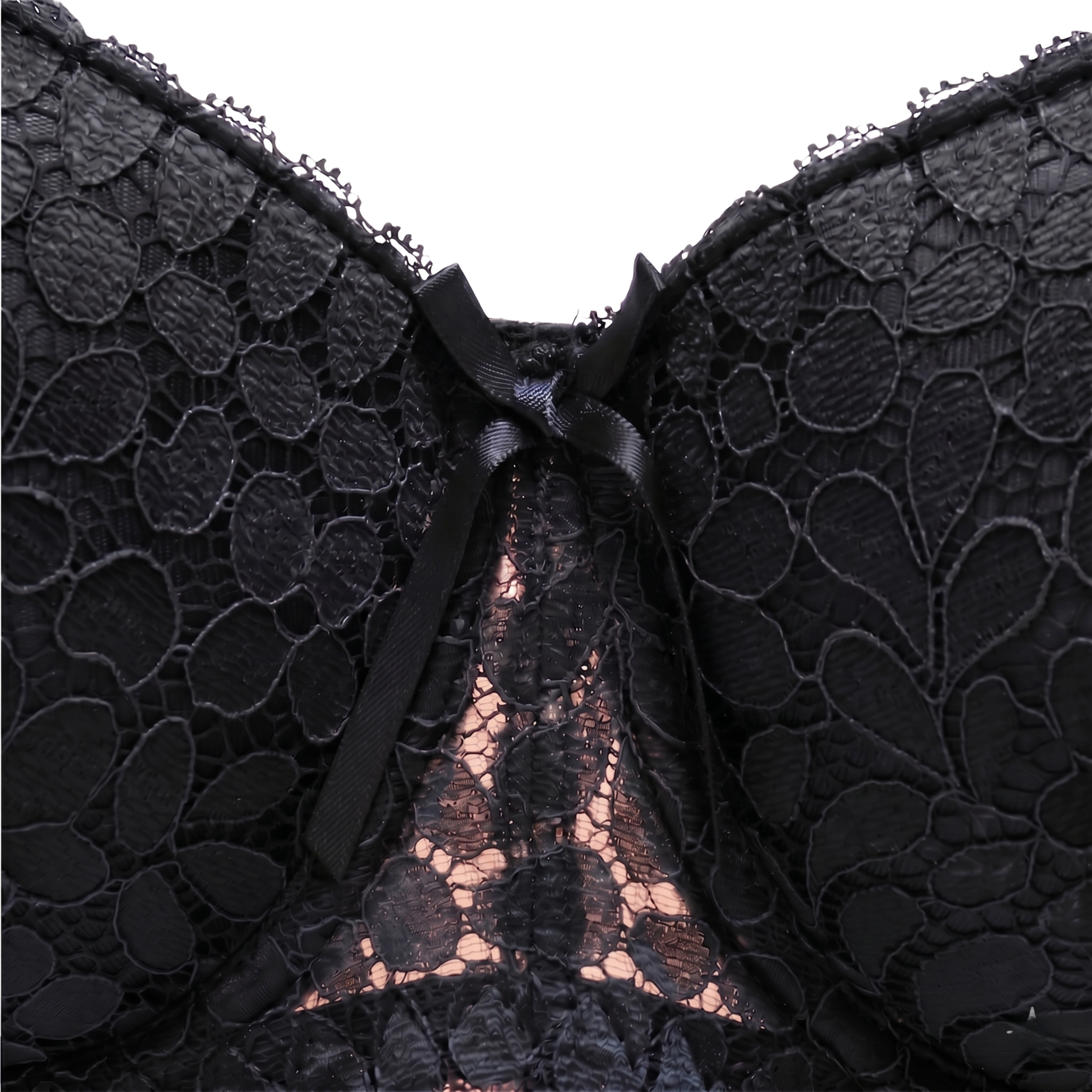 Sculpt & Lift Convertible Heavy Padded Lace Bra (BLACK)
