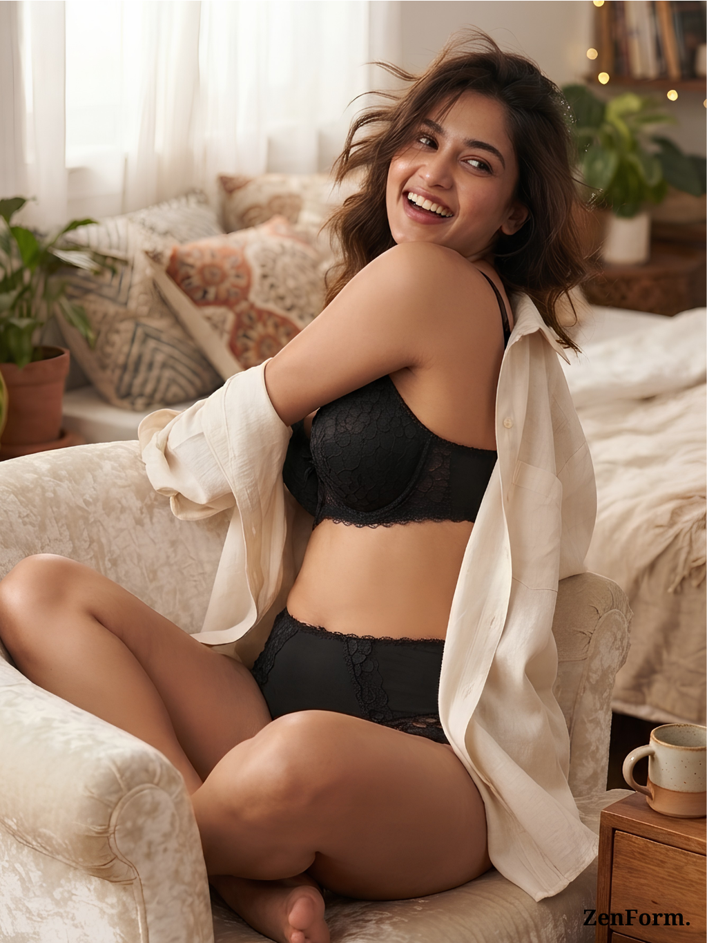 Comfort Bloom Lace Bra Light Padded