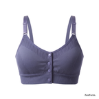 Front Closure Ribbed Seamless Bralette for Everyday Comfort Stretchy Fabric, Suitable for 28 to 32 inch bands