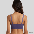 Front Closure Ribbed Seamless Bralette for Everyday Comfort Stretchy Fabric, Suitable for 28 to 32 inch bands