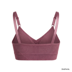 Front Closure Ribbed Seamless Bralette for Everyday Comfort Stretchy Fabric, Suitable for 28 to 32 inch bands