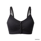 Front Closure Ribbed Seamless Bralette for Everyday Comfort Stretchy Fabric, Suitable for 28 to 32 inch bands