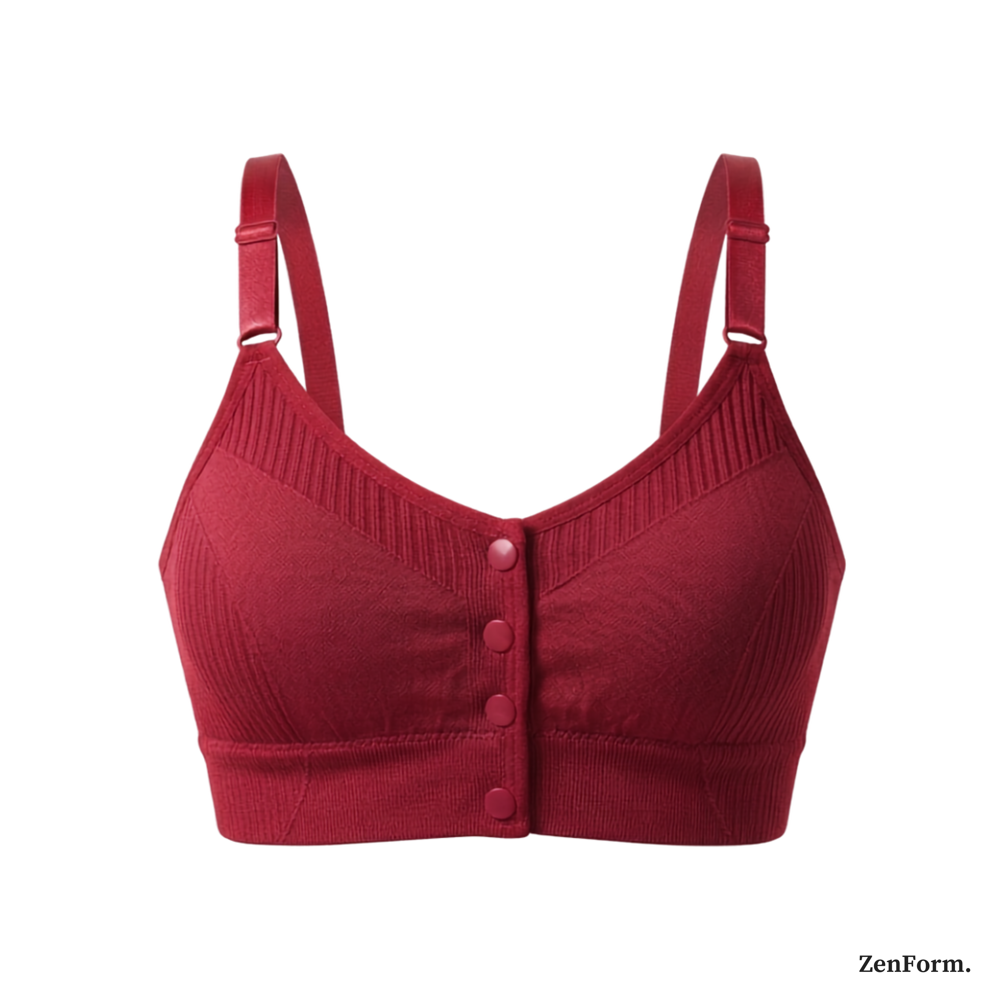 Front Closure Ribbed Seamless Bralette for Everyday Comfort Stretchy Fabric, Suitable for 28 to 32 inch bands