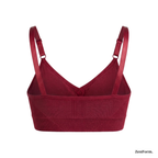 Front Closure Ribbed Seamless Bralette for Everyday Comfort Stretchy Fabric, Suitable for 28 to 32 inch bands