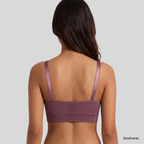 Front Closure Ribbed Seamless Bralette for Everyday Comfort Stretchy Fabric, Suitable for 28 to 32 inch bands