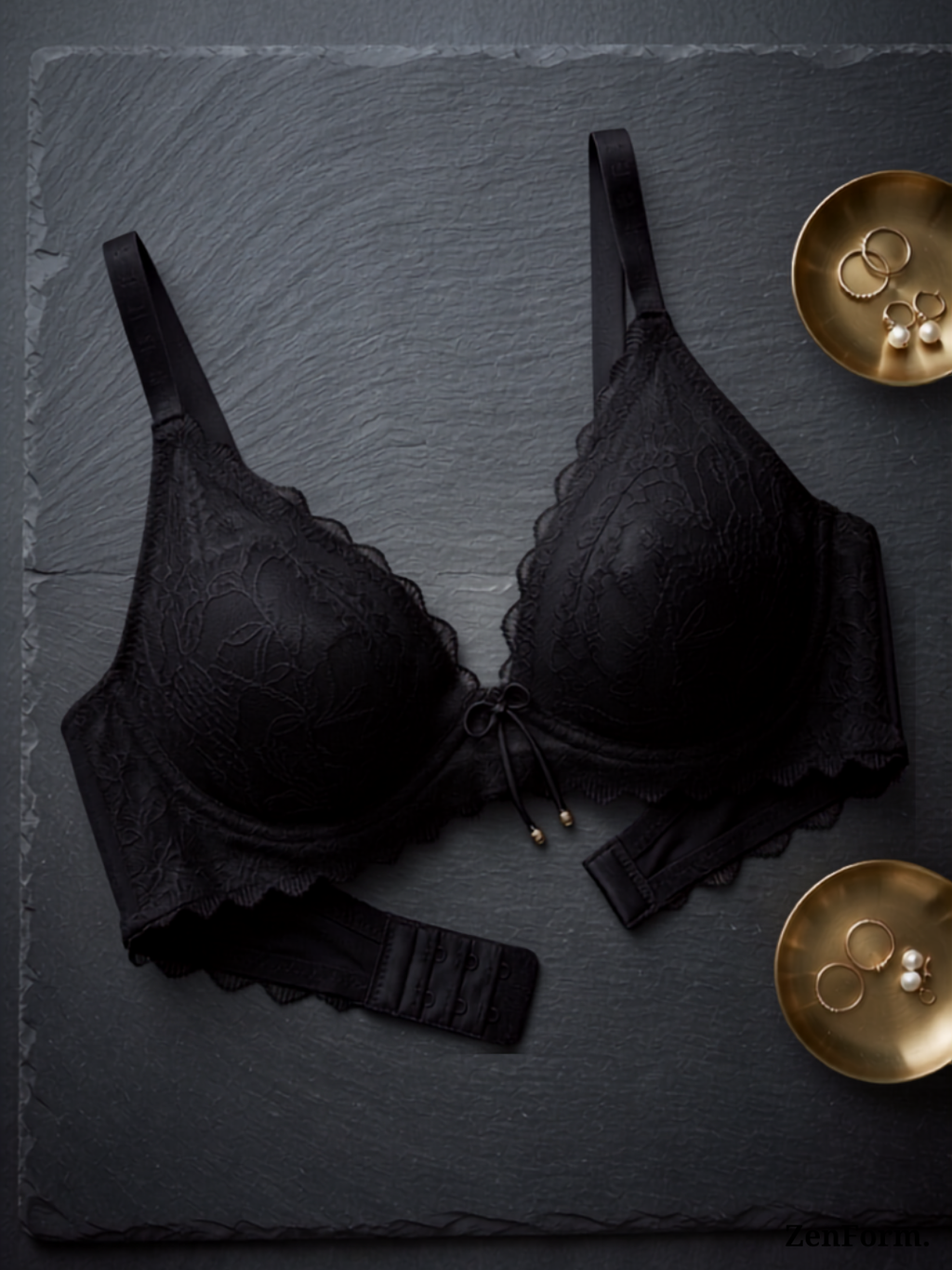 Romantic Scalloped Lace Bra Lightweight Support