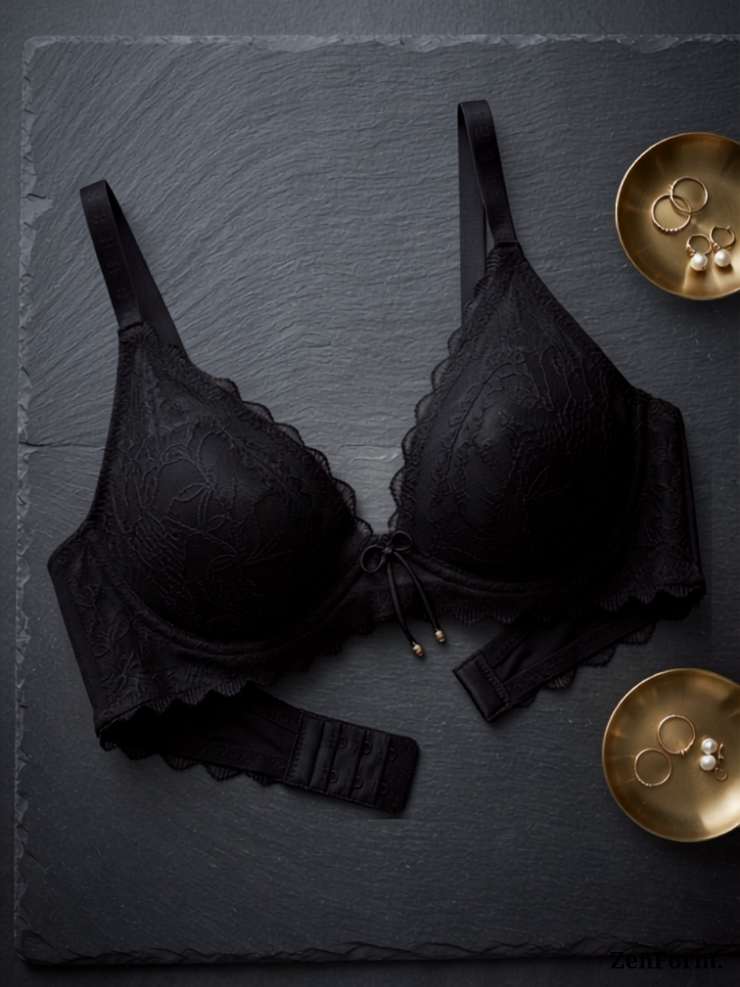 Romantic Scalloped Lace Bra Lightweight Support