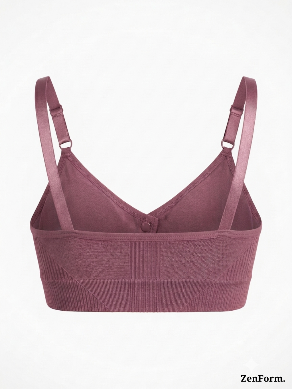 Front Closure Ribbed Stretchy Fabric Bralette for Everyday Comfort