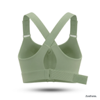 zenform-High-Impact_Front_Zip_Sports_Bra_Back_View_Sage_Green_Color