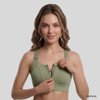 zenform-High-Impact_Front_Zip_Sports_Bra_Front_Zip_View_Olive_Color