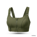 zenform-High-Impact_Front_Zip_Sports_Bra_Olive_Front_View